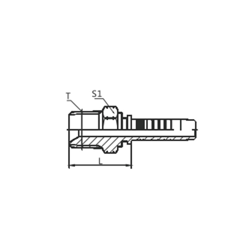 15611 British Hex Male Thread ZG Thread Hydraulic Fittings