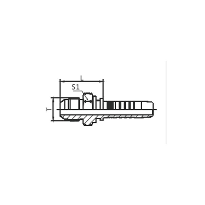 16711 American JIC Male 74° Cone Hydraulic Hose Fittings