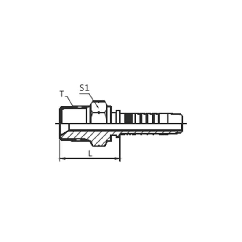 13011 British Hex Male Thread Z Thread Hydraulic Fittings