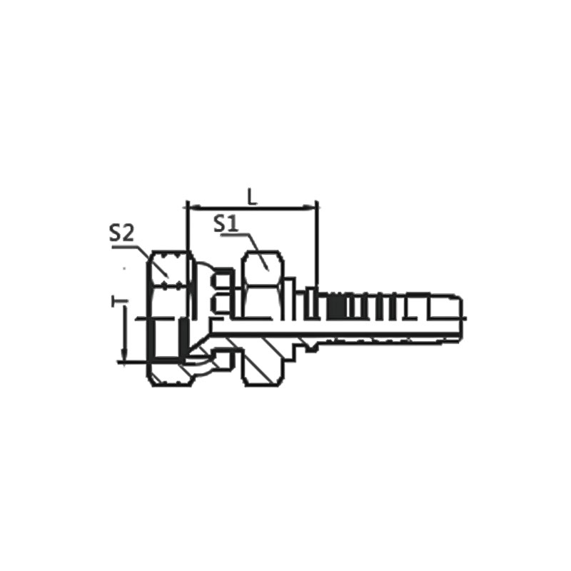 26711D American Double Hex Cap Hydraulic Fittings