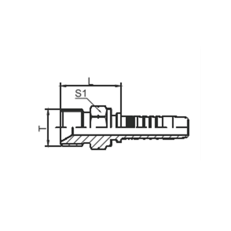 12611 British Hex Male Thread G Thread Hydraulic Fittings